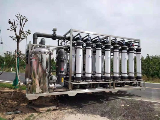 1200-3200L/H Hollow Fiber Rich Kirin UF200 PVC Sewage Treatment Equipment UF Membrane Water Filter Pressure Vessel for Water