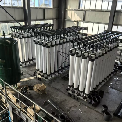 PVDF Filter Ultrafiltration System Washable Hollow Fiber Membrane UF Membrane Pressure Vessel PLC Water Treatment Machinery