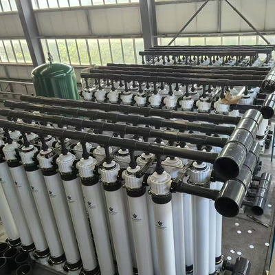 PVDF Filter Ultrafiltration System Washable Hollow Fiber Membrane UF Membrane Pressure Vessel PLC Water Treatment Machinery
