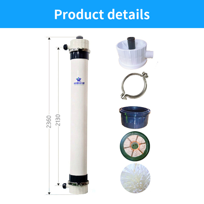PVDF Filter Ultrafiltration System Washable Hollow Fiber Membrane UF Membrane Pressure Vessel PLC Water Treatment Machinery