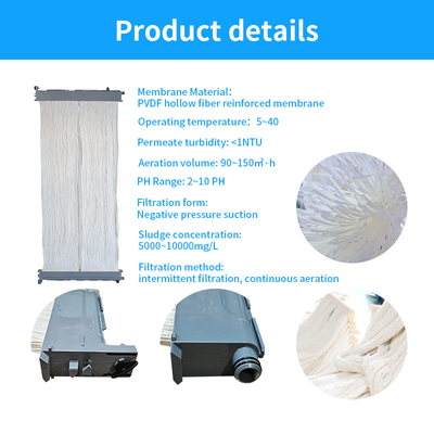 Reinforced Pvdf Hollow Fiber Mbr Membranes for Wastewater & Municipal Water Treatment 1-Year Warranty
